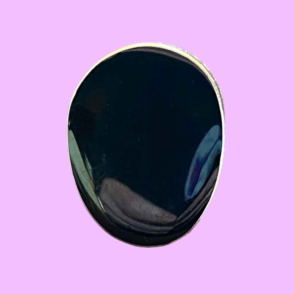 Apt 9 Size 8 Black and Silver Cocktail Ring